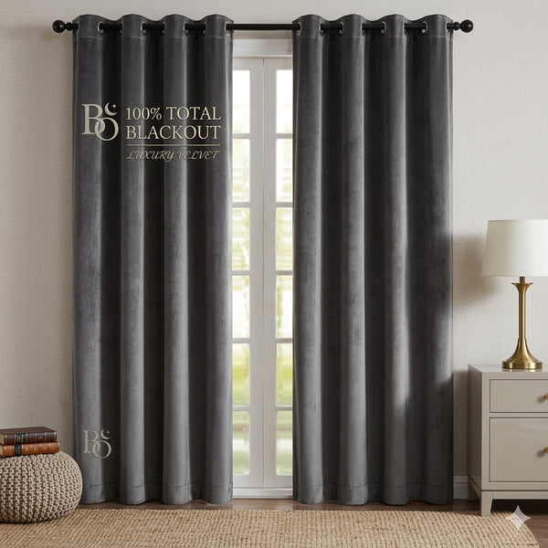 Premium Blackout Drapes Pair: 100% Light Blocking & Thermal Insulated