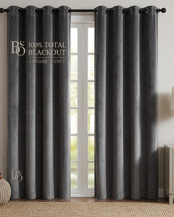 Premium Blackout Drapes Pair: 100% Light Blocking & Thermal Insulated