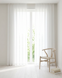The Villa Collection: Luxury Thick Chiffon Window Curtains
