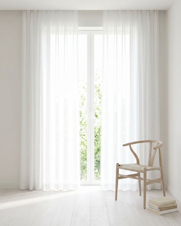 The Villa Collection: Luxury Thick Chiffon Window Curtains