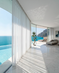 Premium White Tulle Drapes: Custom Fit for Your Living Space