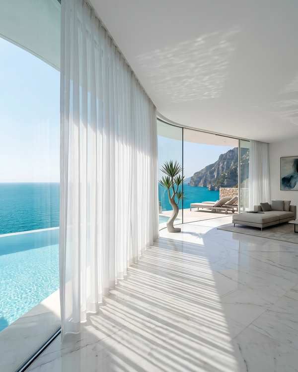 Premium White Tulle Drapes: Custom Fit for Your Living Space