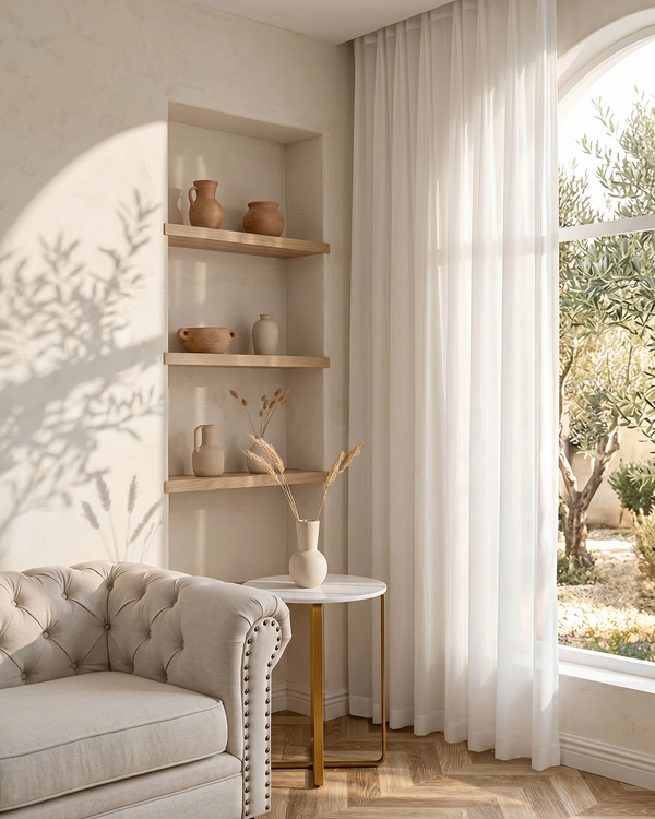 The Villa Collection: Luxury Thick Chiffon Window Curtains