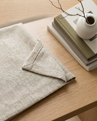 Linen Whisper Sheer Curtains – Elegant Semi-Shade Drapes in Beige, Grey or Cream White | Soft S-Fold Luxury Window Panels