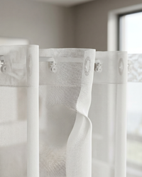 EASYLY Snow White Sheer Curtains – Custom Wavy & Pleated Styles