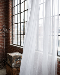 Premium White Tulle Drapes: Custom Fit for Your Living Space