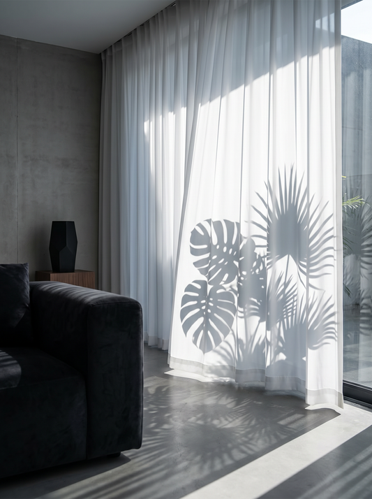 The Villa Collection: Luxury Thick Chiffon Window Curtains