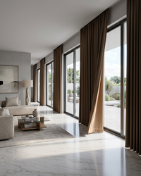 Premium French Cream Blackout Curtains for Living Room & Bedroom