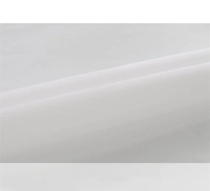 S Fold Wavy Curtains Super Soft Snow Pure White Window Tulle Wave Curtains for Living Room Big Chiffon Sheer Voile Bedroom