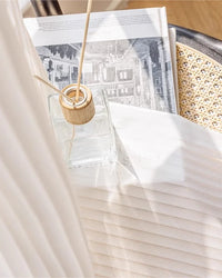 Premium White Striped Tulle Drapes: The Tokyo Collection