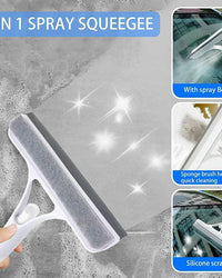3-in-1 Integrated Spray Squeegee & Window Cleaner