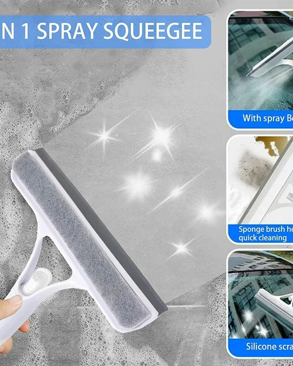 3-in-1 Integrated Spray Squeegee & Window Cleaner